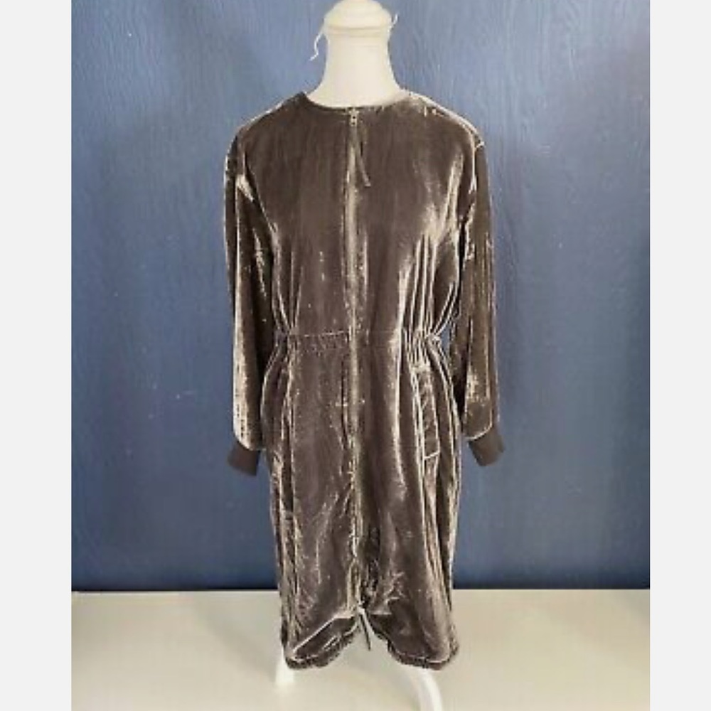 Gap Gray Velvet Velour Dress - Picture 4 of 5